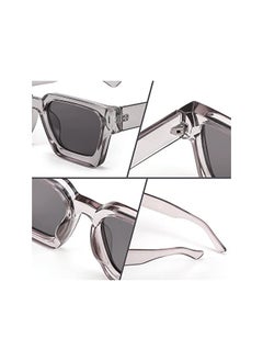 FEISEDY Unisex Sunglasses, Retro Square Oversized Sunglasses for Women Men, UV Protection Anti Eyestrain Fashion Shade, for Driving Traveling, Partty Sun Glasses, All-Match Eyewear B2385  - Image 4