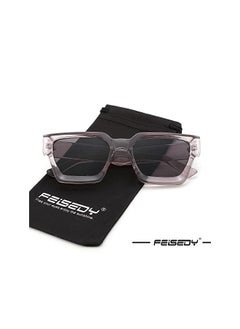 FEISEDY Unisex Sunglasses, Retro Square Oversized Sunglasses for Women Men, UV Protection Anti Eyestrain Fashion Shade, for Driving Traveling, Partty Sun Glasses, All-Match Eyewear B2385  - Image 5