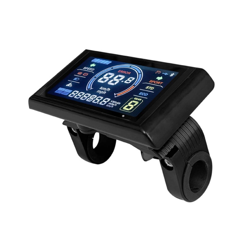 24-72V Ebike LCD Display 5Pins LCD-S966 Smart Color Screen Waterproof Mountain Bike Control Panel Used For No. 2 Protocol Controller Normal Connector - Image 1