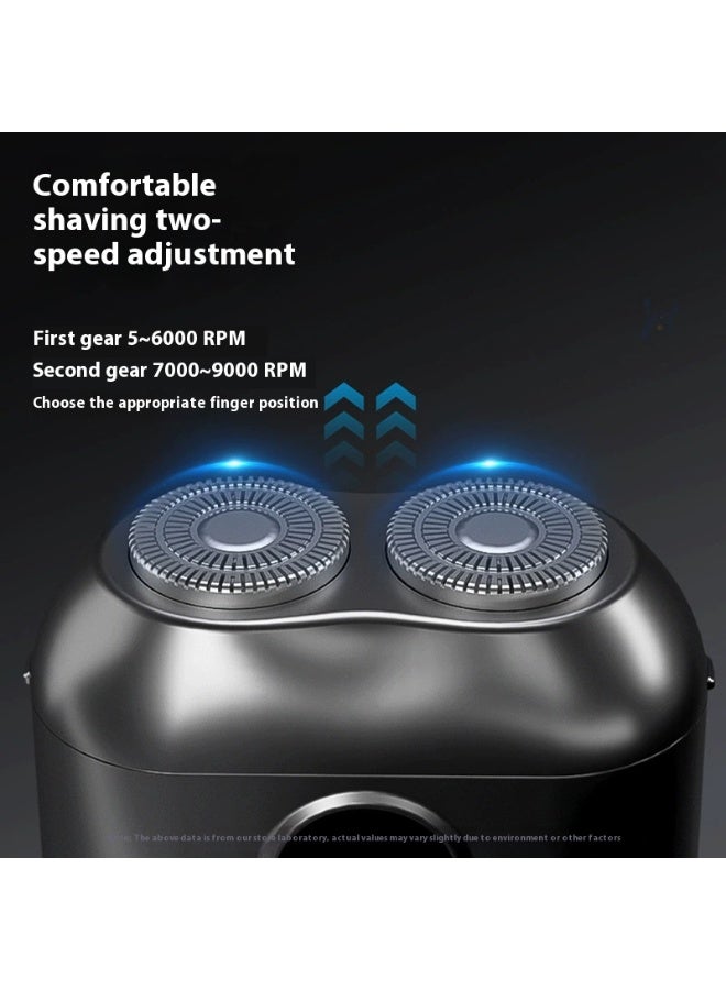 شفاء الحياة ماكينة حلاقة كهربائية صغيرة للرجال – شفرات مزدوجة، للاستخدام الجاف والرطب، سهلة الغسل، مثالية للسفر والعناية اليومية - Image 4