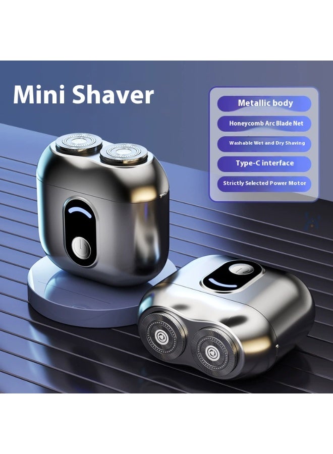 شفاء الحياة ماكينة حلاقة كهربائية صغيرة للرجال – شفرات مزدوجة، للاستخدام الجاف والرطب، سهلة الغسل، مثالية للسفر والعناية اليومية - Image 2