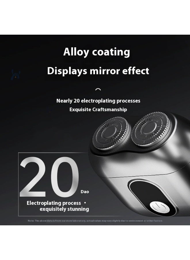 شفاء الحياة ماكينة حلاقة كهربائية صغيرة للرجال – شفرات مزدوجة، للاستخدام الجاف والرطب، سهلة الغسل، مثالية للسفر والعناية اليومية - Image 3