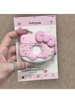 Generic Apple AirPods1/2/3/4 Generation Silicone Protective Case AirPodsPro2 Generation 4/5 Generation Cartoon Protective Case-Color:Butterfly Donut-Applicable Model:airpods 1/2 Generation  - Image 1