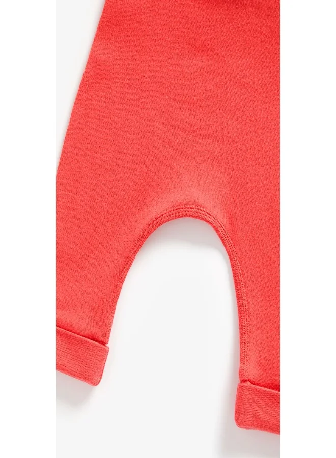 mothercare Red Organic Cotton Joggers