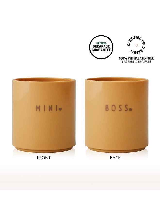 Design Letters Mini favourite Tritan sippy cup for kids (Mustard) | Feeding cups for toddler | Perfect Sippy cups for 1+ year old | BPA-free, BPS-free, drop-safe & dishwasher safe - Image 2