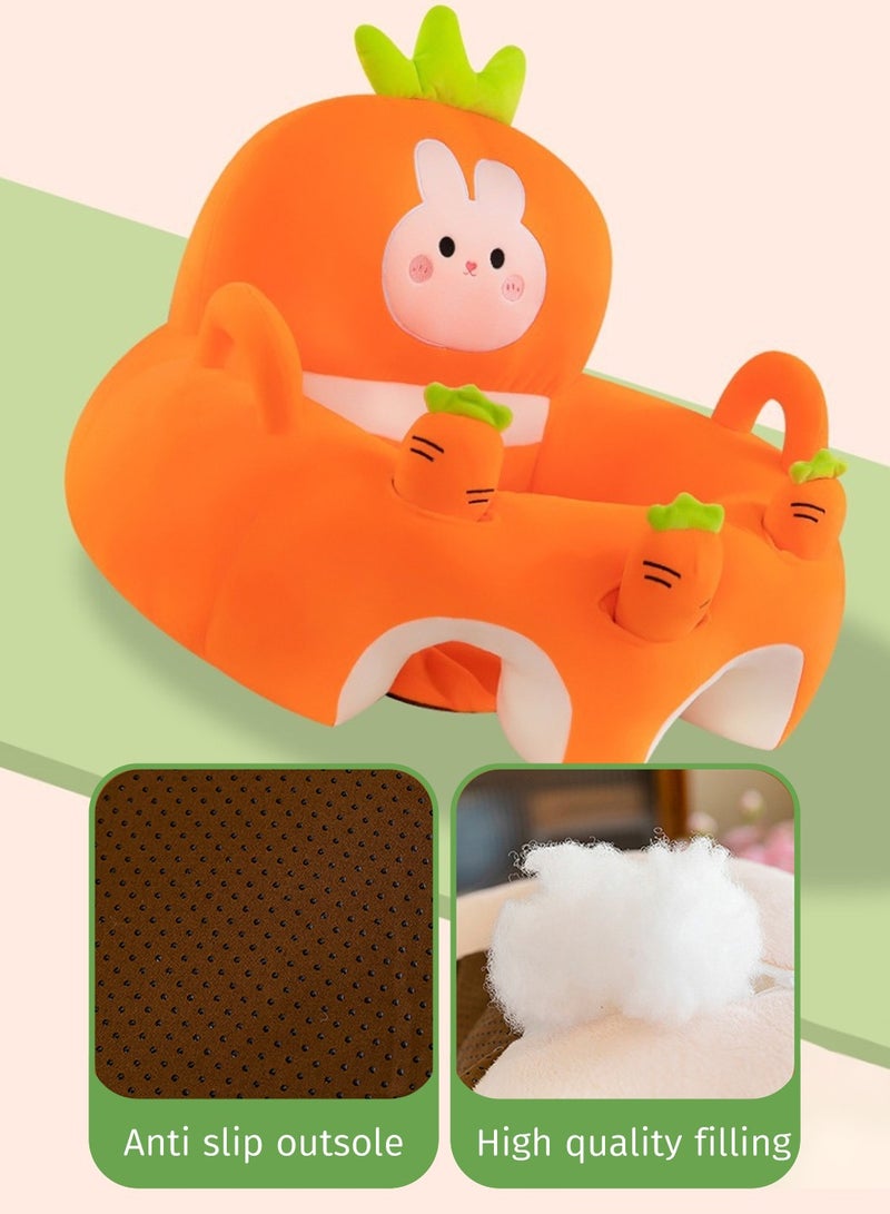 Moovant كرسي تعلم الجلوس للأطفال الرضع مضاد للسقوط، وسادة ناعمة للاحتضان، مقاعد أرضية للأطفال الرضع غير قابلة للانزلاق، كرسي تعلم على شكل لطيف، أريكة محمولة للأطفال حديثي الولادة، هدية مثالية للأطفال الصغار - Image 3