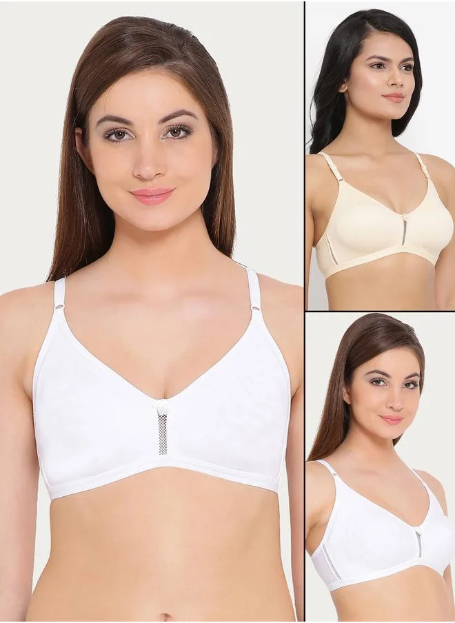 كلوفيا Clovia Set of 2 - Non-Padded Non-Wired Full Coverage Bra