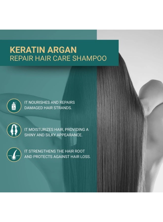 Bioxcin Keratin Argan Repairing Shampoo for Damaged, Worn, Weakened Hair 300ml - Image 2