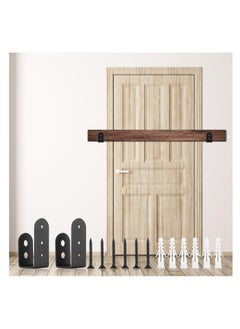 KASTWAVE 2x4 Door Barricade Brackets, 2 Pcs Door Security Barricade Brackets, Heavy Duty Door Security Brackets for 2 x 4 Lumber, Open Security Holder U Brackets for Indoor, Outdoor, Black  - Image 5