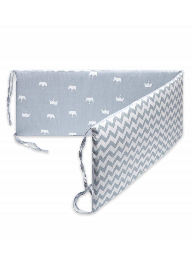 GGEROU Baby Crib Bumper Infant Bed Soft Cotton Pad Cot Protector Newborn Room Nursery Bedding Decor 130*30cm - Image 1