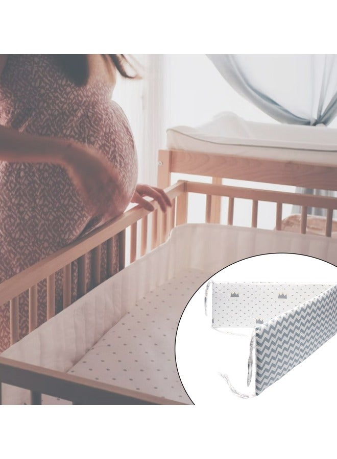 GGEROU Baby Crib Bumper Infant Bed Soft Cotton Pad Cot Protector Newborn Room Nursery Bedding Decor 130*30cm - Image 5