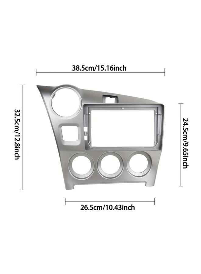 Silvery Double Din Radio Dash Kit For 2009 2014 Models Left Hand Drive Install Panel - Image 2