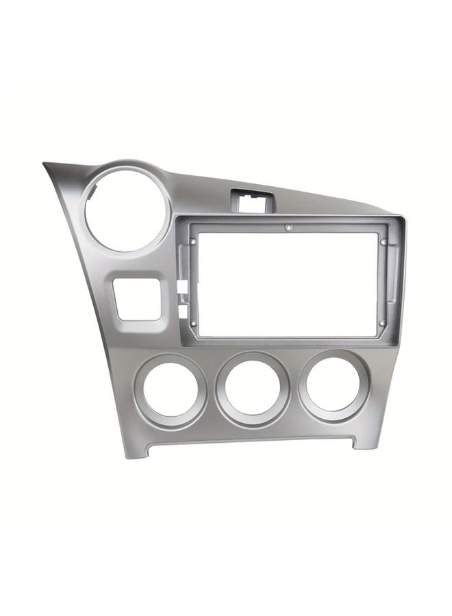 Silvery Double Din Radio Dash Kit For 2009 2014 Models Left Hand Drive Install Panel - Image 1
