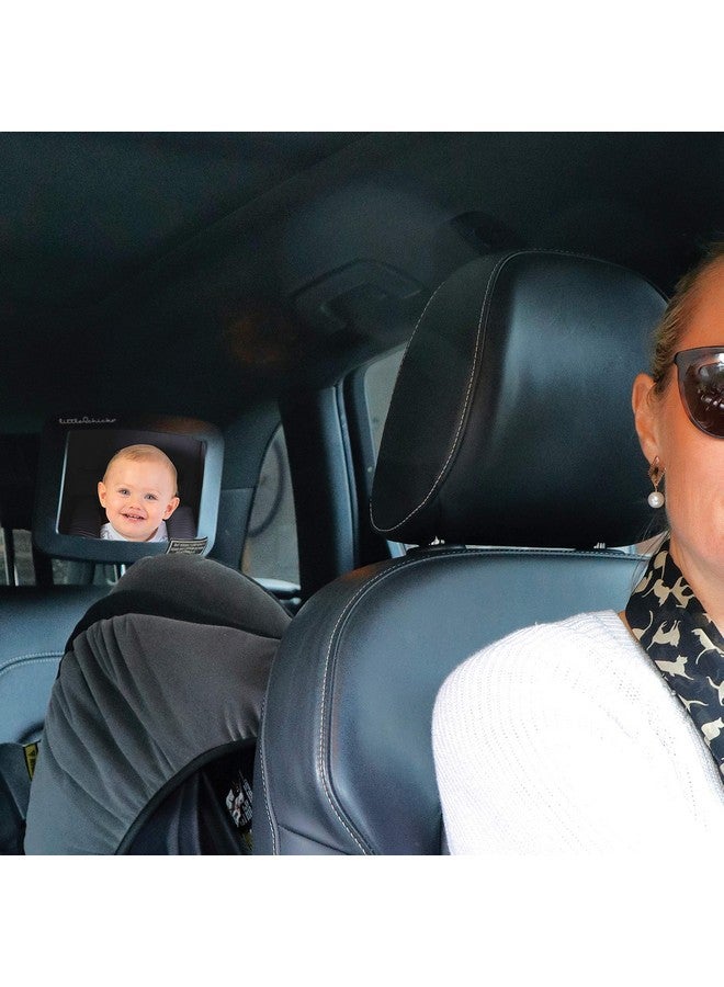Little Chicks Adjustable Wide Angle Backseat Car Mirror - Baby Carseat Mirror for Rear Facing Car Seat - 360 Swivel Crystal Clear Optimal View - Easy Monitoring for Newborns, Infants and Toddlers - Image 5