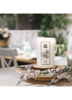 Goodpick Goodpick Sage Citrus Scented Candles, Soy Candle 22 oz, Candles for Home Scented, Aromatherapy Candle, Large Candle with 2 Wicks, Gifts for Women, Her, Mom, Birthday Gifts, Burn Time 80-120h  - Image 5
