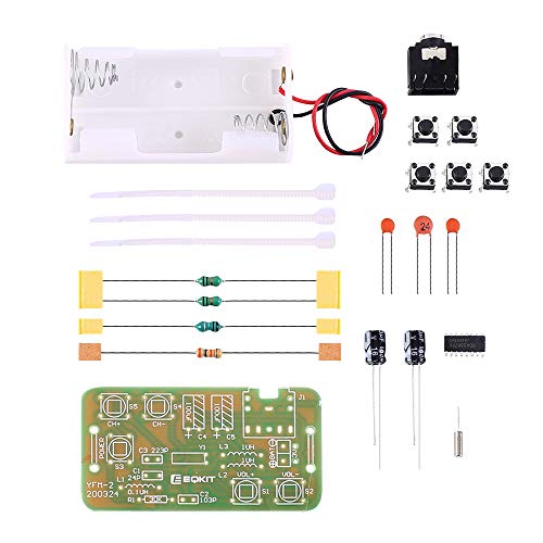 IS 2 PCS DIY Radio Kit, Icstation FM Radio Kit 76MHZ-108MHZ Soldering Project Radio Module DIY Kits Electronic Solder Practice Kit for Back to School STEM Labs Physics Science Educational - Image 5