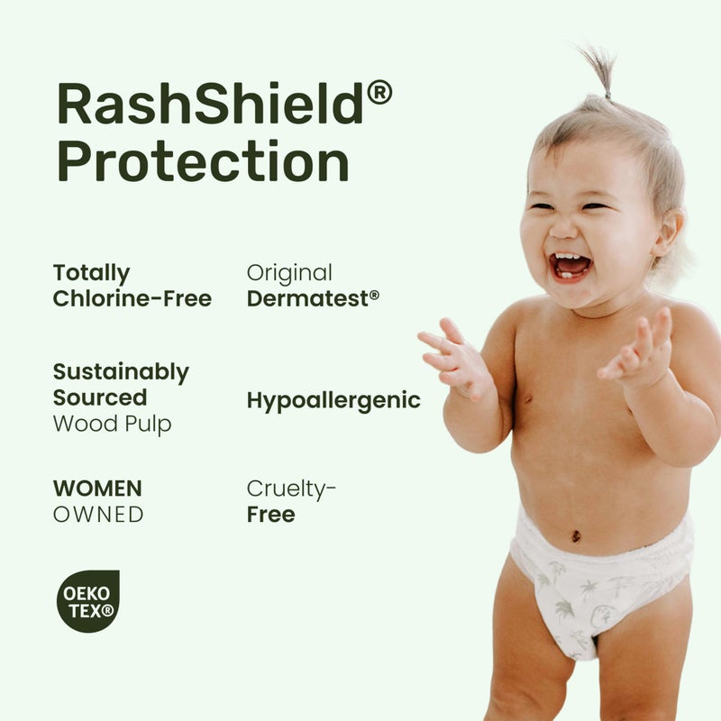 Parasol Clear+Dry Natural Disposable Diaper Pants, RashShield Protection and Active 360 Comfort Wrap, Hypoallergenic Training Diapers, Size 6 (4T-5T), 72 Count - Image 2