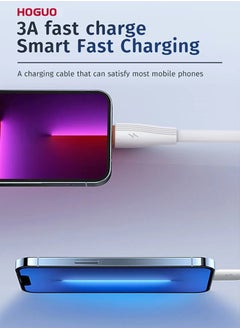 HOGUO 1 Meter USB Type-C Output 3A Data Sync Quick Charging Cable White  - Image 5