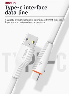 HOGUO 1 Meter USB Type-C Output 3A Data Sync Quick Charging Cable White  - Image 4