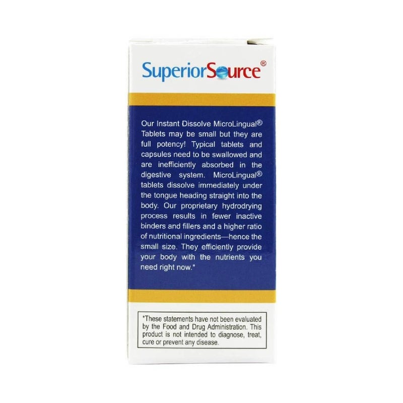 Superior Source Vitamin K2 MK-7 (Menaquinone-7) 100 mcg - Bone Strength & Health Support Supplement - Helps in Healthy Heart Function - Bariatric-Friendly - 60 Sublingual Dissolving Tablets - Image 4