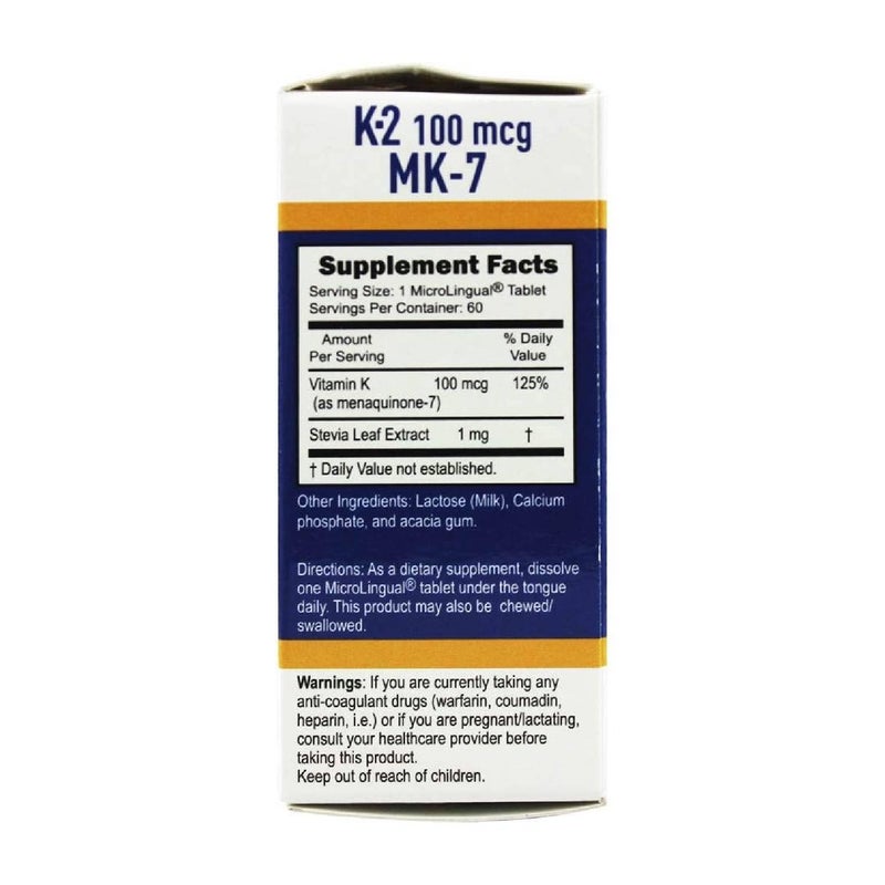 Superior Source Vitamin K2 MK-7 (Menaquinone-7) 100 mcg - Bone Strength & Health Support Supplement - Helps in Healthy Heart Function - Bariatric-Friendly - 60 Sublingual Dissolving Tablets - Image 3