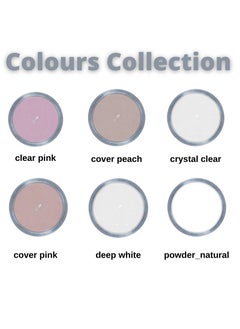 Beauty Palm Acrylic Powder Deep White Intense Colour Nail Polish  - Image 3