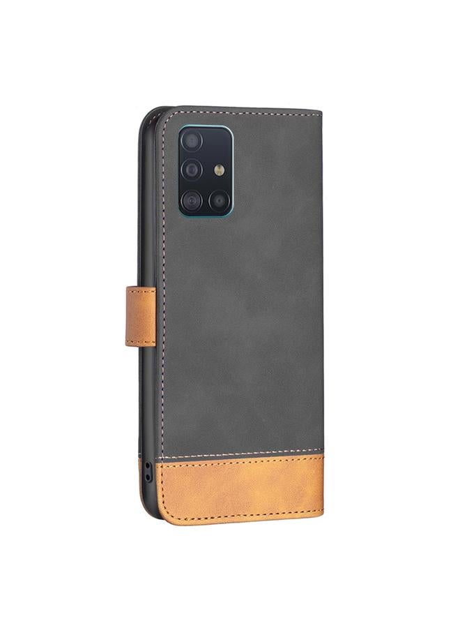 S-TOP Case For Samsung Galaxy A51 4G BF11 Color Matching Skin Feel Leather Phone Case - Image 3