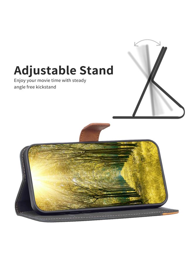 S-TOP Case For Samsung Galaxy A51 4G BF11 Color Matching Skin Feel Leather Phone Case - Image 5