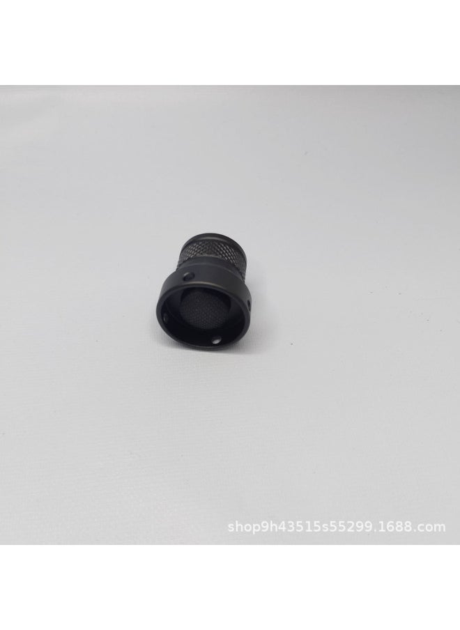 ماركة غير محددة - غطاء بطارية مصباح يدوي قوي مناسب لمصباح يدوي من سلسلة M600 M300 - اللون: غطاء زر أسود - Image 1