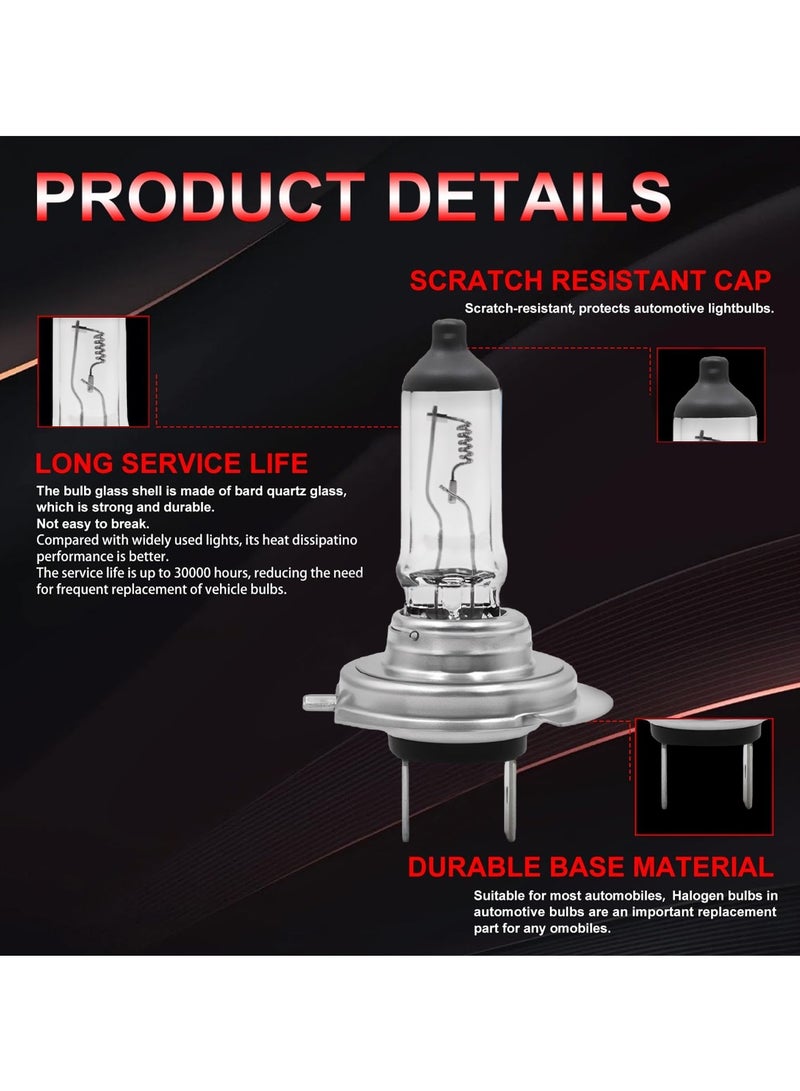 Loquat H7 Halogen Headlight Bulb for Enhanced Performance and Durability - Anti-UV Quartz Glass, 24V/70W - Image 3