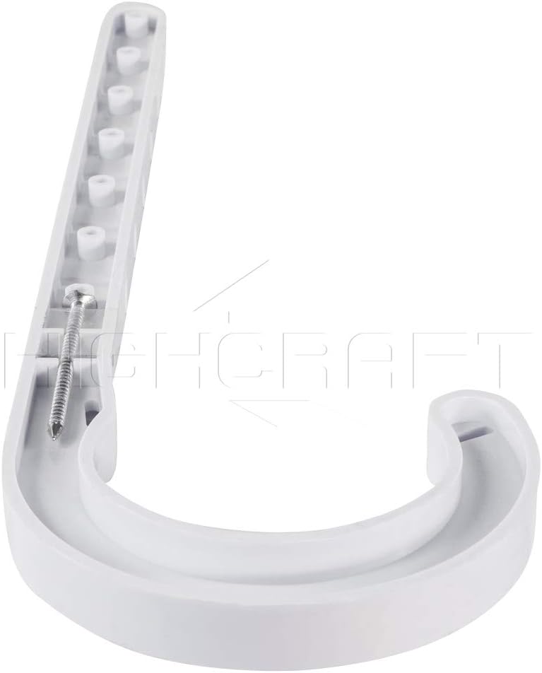 HIGHCRAFT PXJHNG034-10 PEX Support J-Hook Hanger with Nails; for 3/4 in. Pipe, Rope, Cable; Hard Plastic (10 Pack) - Image 3