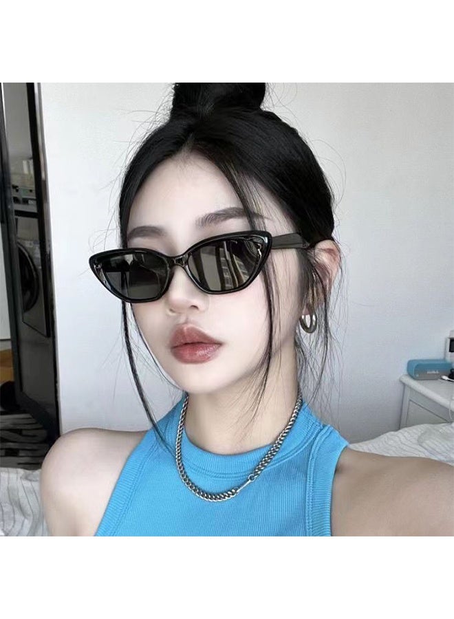 نظارات شمسية ضيقة وصغيرة بطراز عيني القطة المستقطبة للنساء - نظارات قيادة عصرية - Image 5