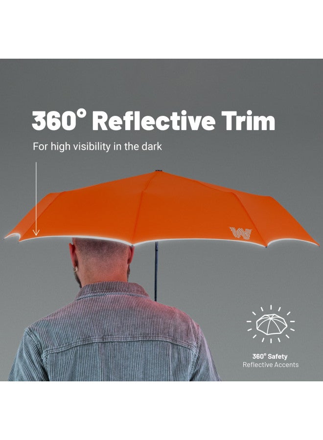 Weatherman Weatherman Travel Umbrellas for Rain - Compact Umbrella Windproof - Small Mini Umbrella - Portable Pocket Umbrella Auto Open Folding Foldable Car Umbrella - Backpack, Purse Rain Umbrellas (Black)  - Image 4