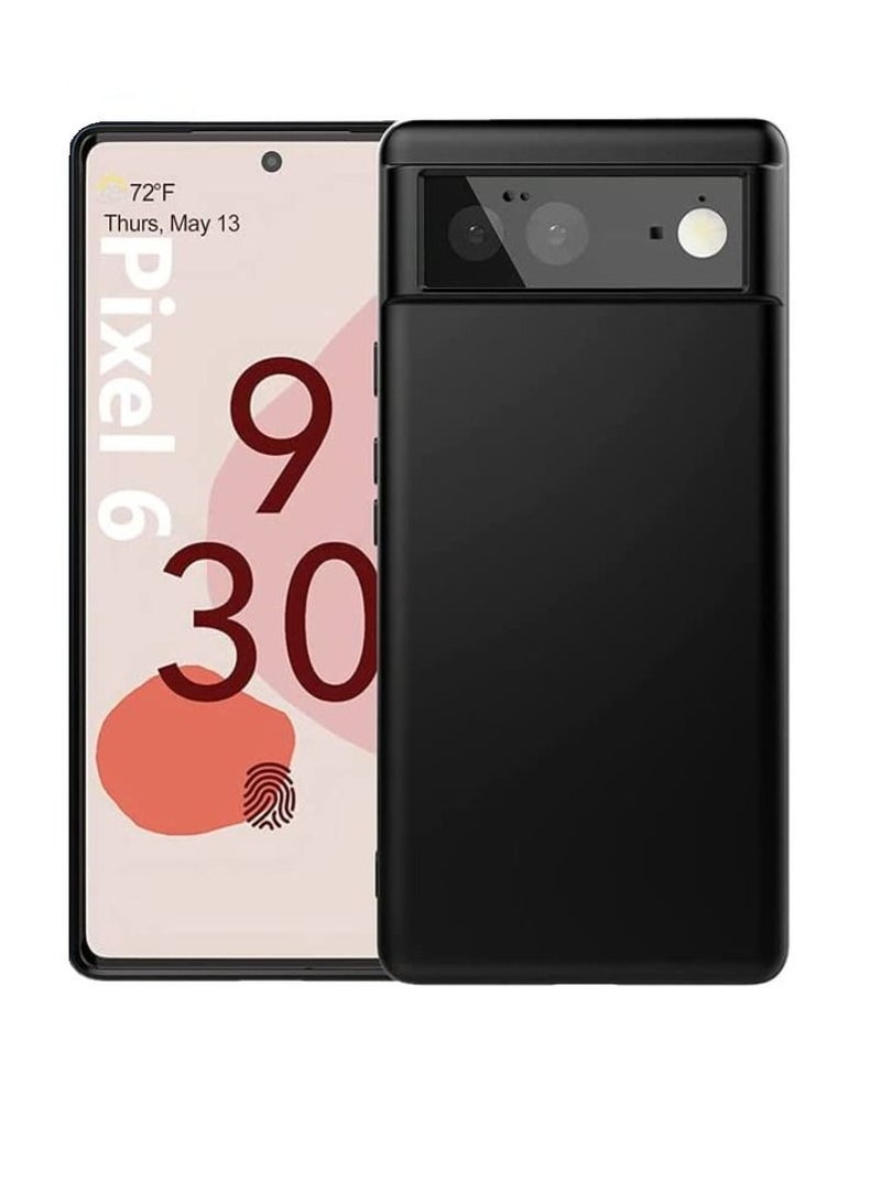 Olliwon Protective Soft Silicone Gel Rubber Case Cover For Google Pixel 6 Black - Image 2