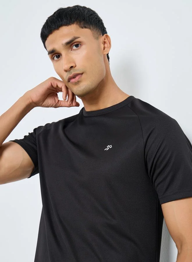 Styli Active Pack of 2 - Solid Raglan Sleeve T-Shirt