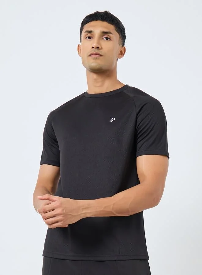 Styli Active Pack of 2 - Solid Raglan Sleeve T-Shirt