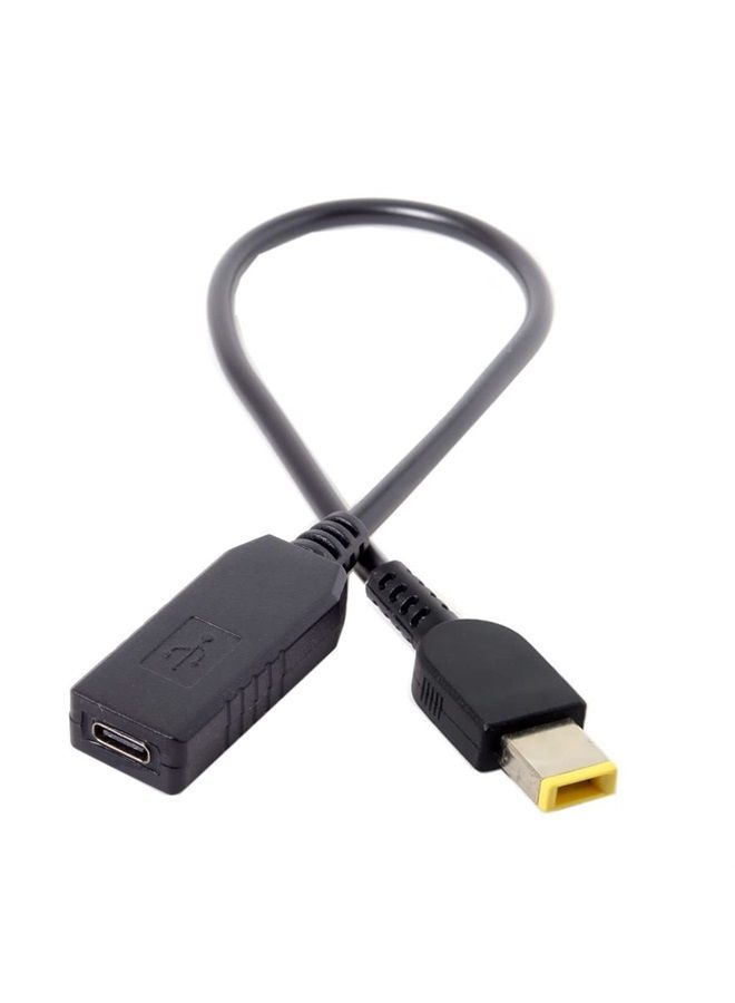 Chenyang كابل شحن محاكي PD بقوة 65 واط من USB C إلى قابس طاقة مستطيل ThinkPad X1 11.0 * 4.5 مم - Image 1