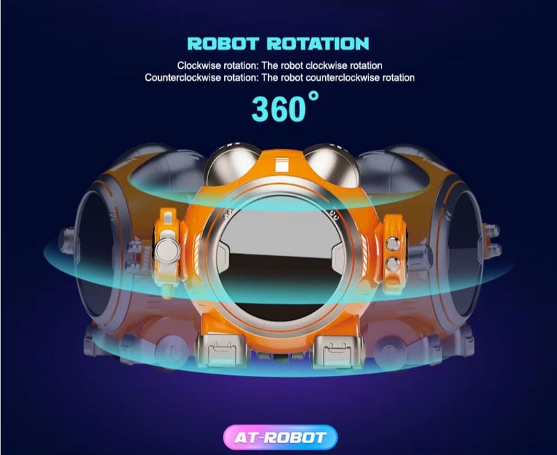AT008- SMART ROBOT WITH REMOTE BLUE COLOR - Image 4