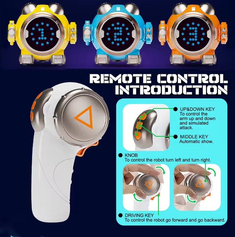 AT008- SMART ROBOT WITH REMOTE BLUE COLOR - Image 2