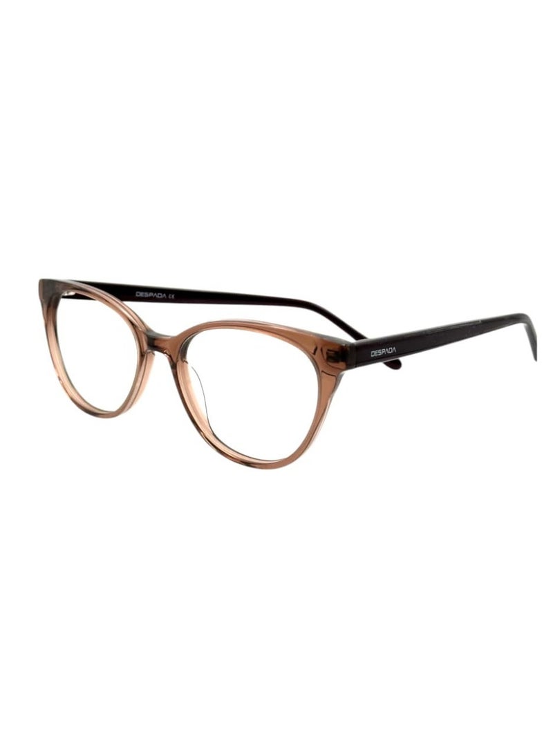 Modern Cat Eye Frame, Brown Rectangular Eyeglass Frames, Classic Optical Prescription Eyewear - Image 1
