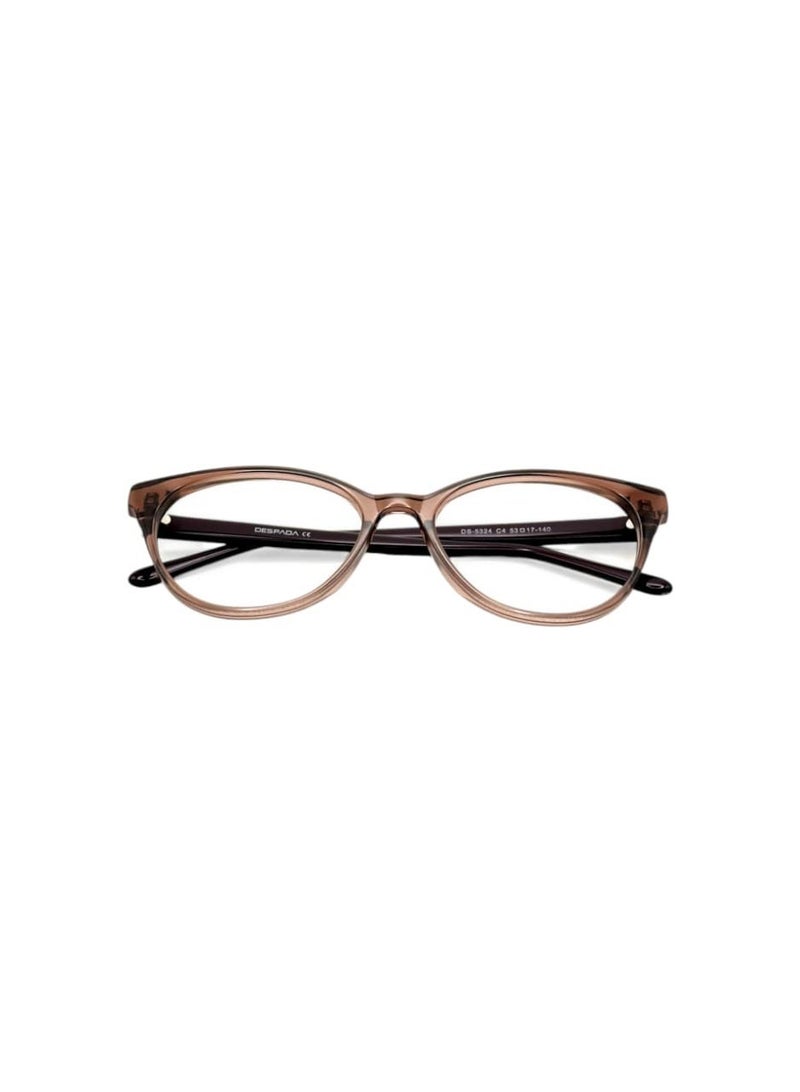 Modern Cat Eye Frame, Brown Rectangular Eyeglass Frames, Classic Optical Prescription Eyewear - Image 3