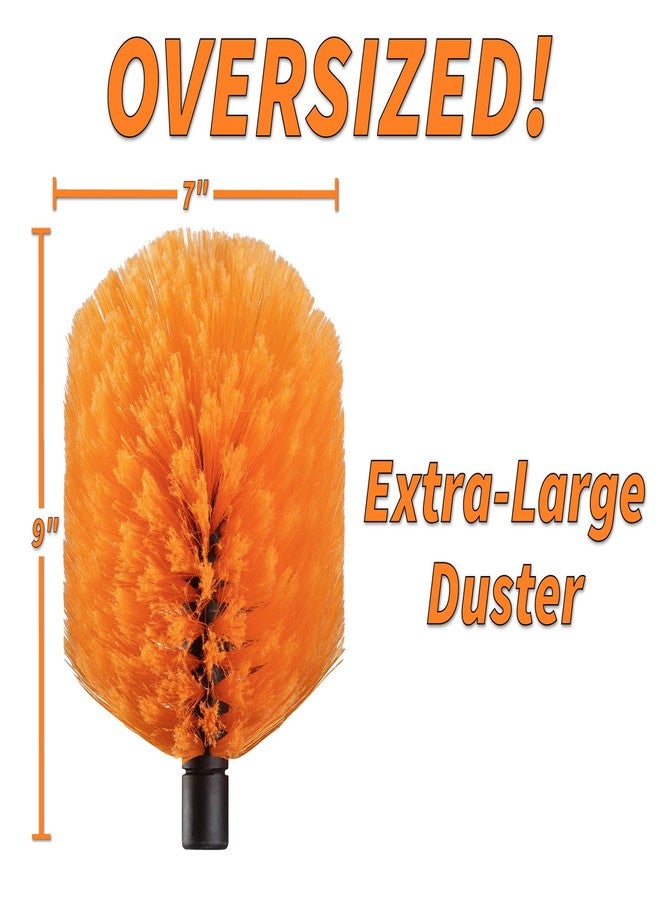 EXTEND-A-REACH 18-48״ Cobweb Duster with Extension Pole Outdoor & Indoor // Cobweb Brush and Spider Web Remover for Outside & Inside Use // Spider Brush with Lightweight & Sturdy Telescopic Extension Pole - Image 2