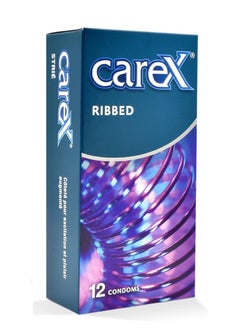 careX CAREX RIBBED CONDOMS 12'S 