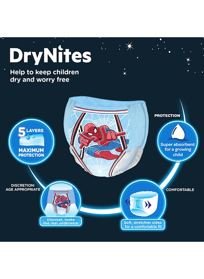 HUGGIES Dry Nites Pyjama Pants, 16 - 23 Kg, 3 - 4 Years, 64 Count (16 x 4) - Boys, Jumbo Pack, Maximum 5 Layer Protection, Marvel - Image 3