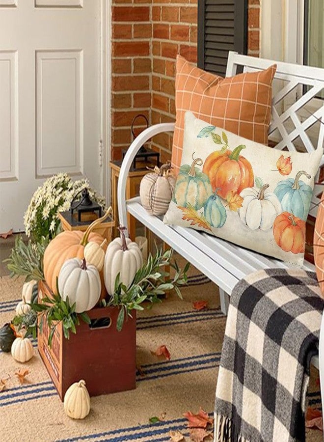 RABUSOFA Fall Pumpkin Pillows Decorative Throw Pillows12x20,Autumn Lumbar Coushion Covers,Thanksgiving Decorations Pillow Cases Outdoor Decor for Home Couch Farmhouse - Image 5