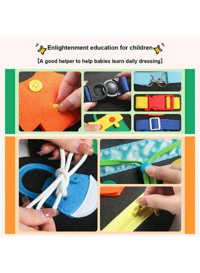 AUGEN Busy Board, Busy Board for Toddlers, Sensory Board, Montessori Activity Board, Fidget Board Educational Toy - for Preschool Gift, Learning Travel Toy (Tiger),Multicolor - Image 4