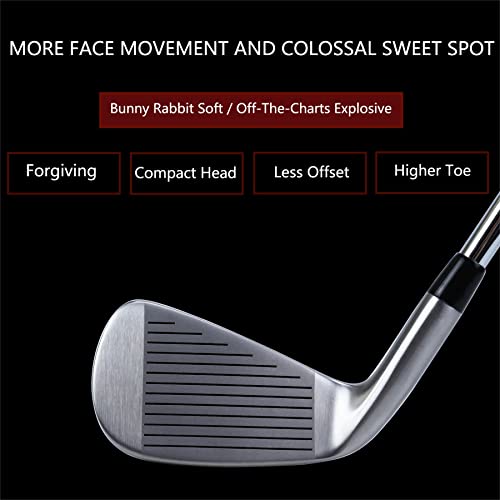POSSOT Golf Irons Individual Golf Iron Set for Men 56789 and Piching Wedge or Golf Hybrid Right Handed with Regular Flex Steel Shaft S - Image 3