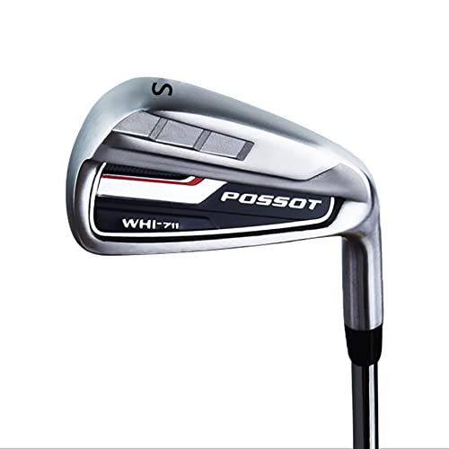 POSSOT Golf Irons Individual Golf Iron Set for Men 56789 and Piching Wedge or Golf Hybrid Right Handed with Regular Flex Steel Shaft S - Image 1