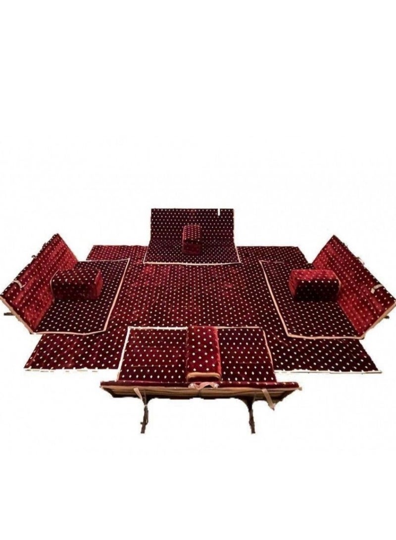 9-Piece Heritage Floor Set for Recreation, Road Trip and Garden 9-Piece High Quality Easy Wear and Storage