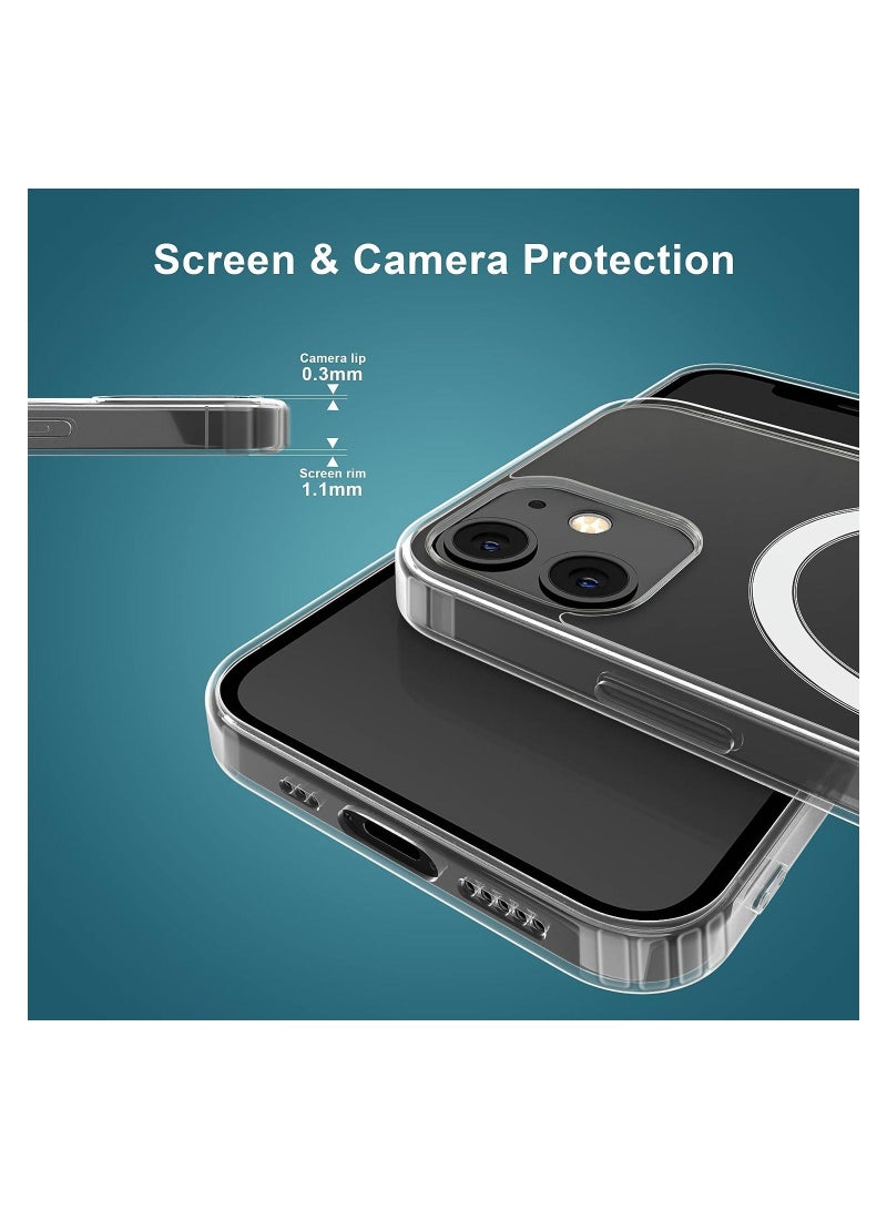 Compatible with iPhone 11 Pro clear Phone Case, Ultra-Thin Anti-Fall Anti-Scratch Anti-Yellow Silicone Protective Cover, for Magsafe Charger, Transparent 5.8 inch  - Image 2